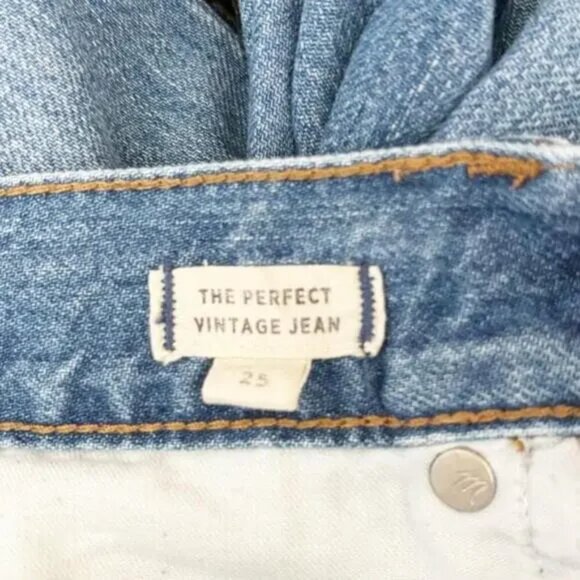 Madewell The Perfect Vintage Jean: Velvet Tux Stripe Edition 25 - Picture 4 of 7